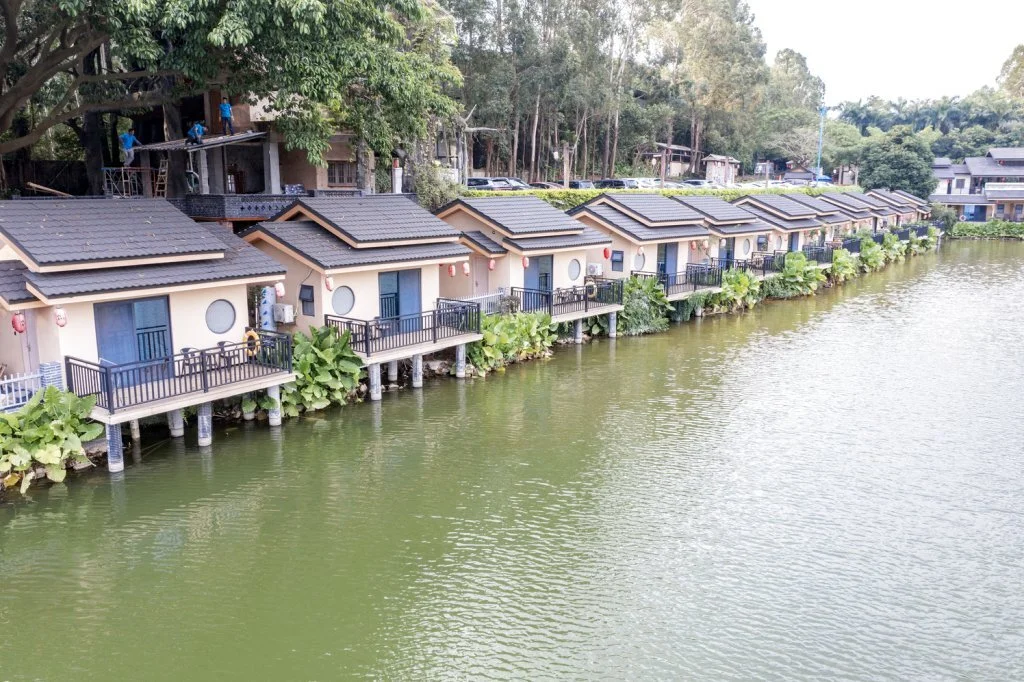 Accommodation area during the training trip