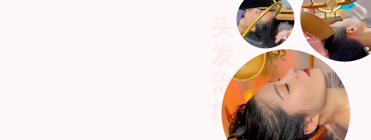 Head Spa and hair therapy training in China — hands-on practice on the Academy 21 course
